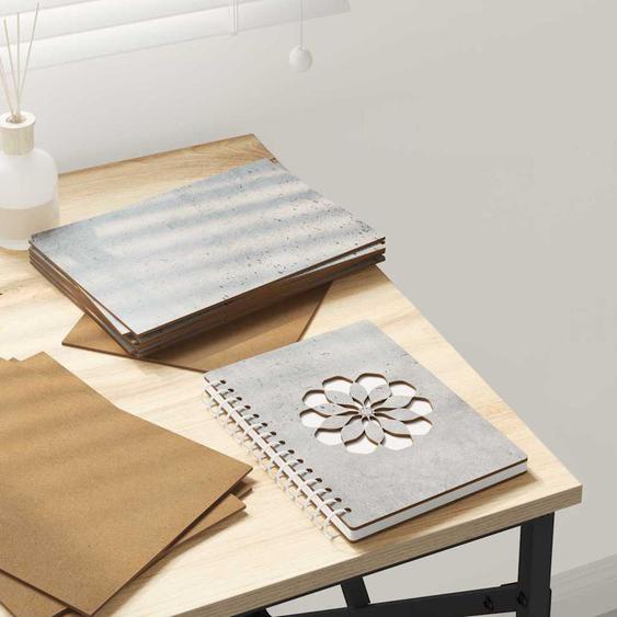 Panneaux décoratifs 12 pcs Gris béton 15 x 21 x 0,27 cm