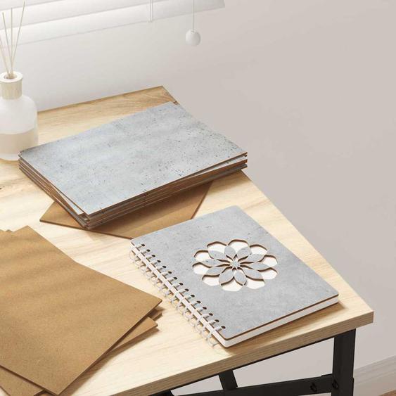 Panneaux décoratifs 12 pcs Gris béton 21 x 30 x 0,27 cm