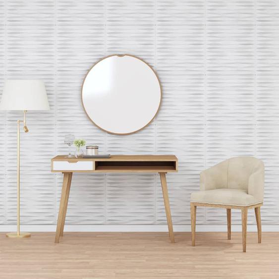 Panneaux muraux 12 pcs blanc 50x50 cm XPS 3 m² pierre