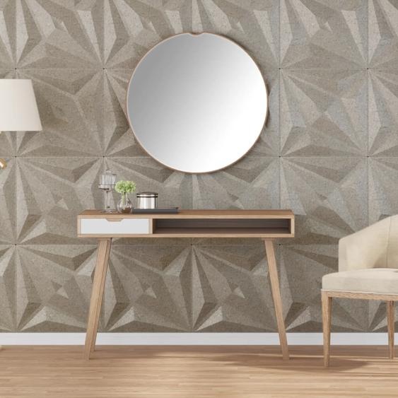 Panneaux muraux 24 pcs béton 50x50 cm XPS 6 m² étoile