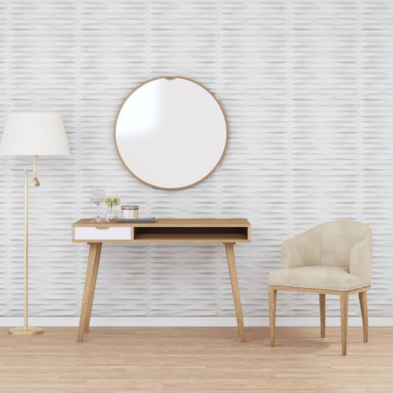 Panneaux muraux 24 pcs blanc 50x50 cm XPS 6 m² pierre