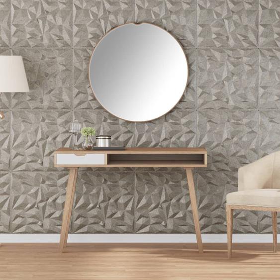 Panneaux muraux 48 pcs béton 50x50 cm XPS 12 m² améthyste