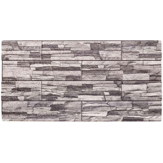 Panneaux muraux vidaXL, lot de 10, gris foncé et gris clair, 100 x 50 cm