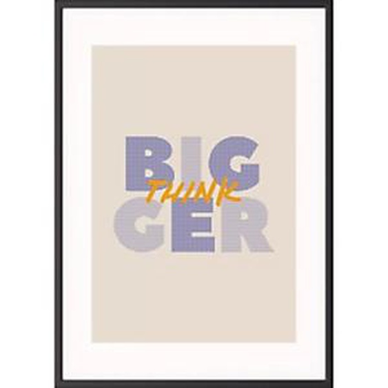 Paperflow Cadre photo A4 avec affiche Team Building fond beige - contour noir