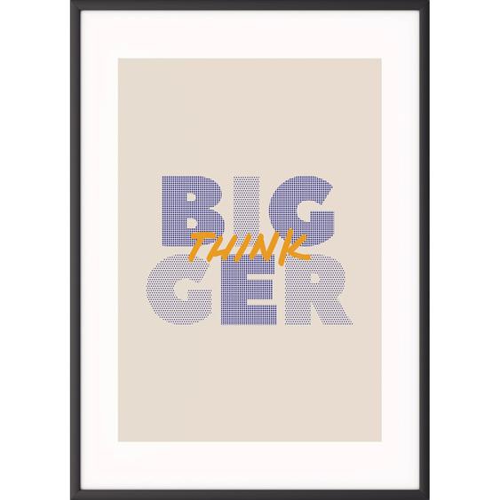 Paperflow Cadre photo A4 avec affiche Team Building fond beige - contour noir