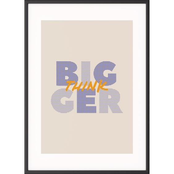 Paperflow Cadre photo A4 avec affiche Team Building fond beige - contour noir