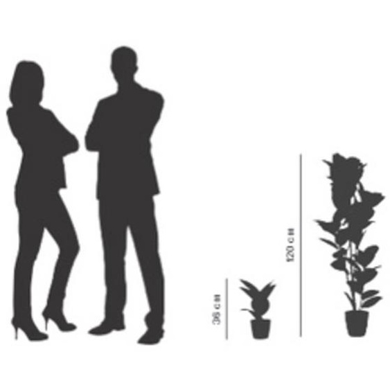 Plante artificielle caoutchouc, hauteur: 360 mm