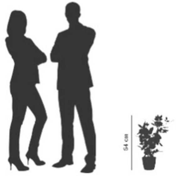 Plante artificielle rosier, (H)540 mm, rose