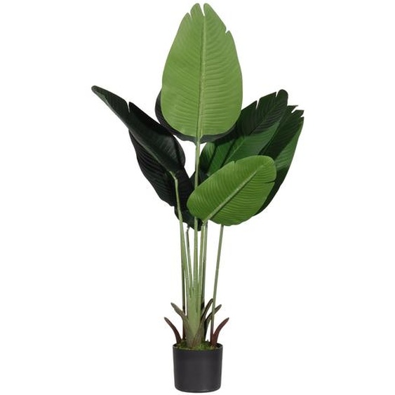 Paperflow Plante artificielle verte - Bananier en pot pour décoration intérieur - Hauteur 115 cm - Feuillage tissus
