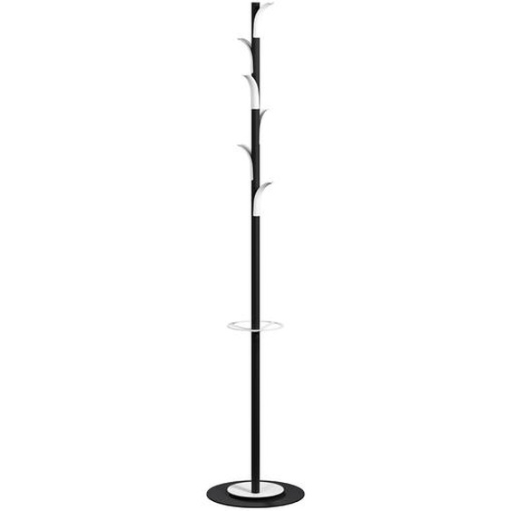 Paperflow portemanteau Mindy 6 patères avec porte-parapluie - Noir / Blanc