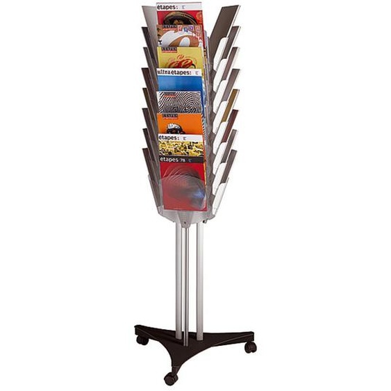 Paperflow Présentoir Caroussel - Sur pied - 24 cases