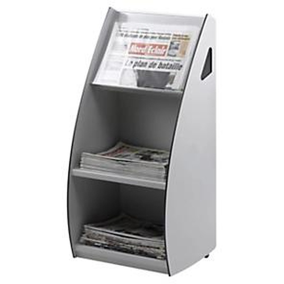 Paperflow Présentoir distributeur XL en polystyrène - 2 cases A3 - Gris