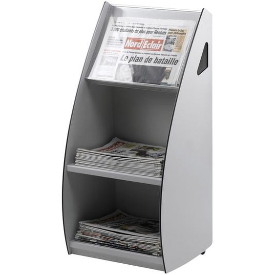 Paperflow Présentoir distributeur XL en polystyrène - 2 cases A3 - Gris