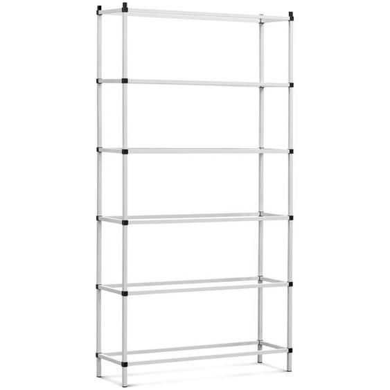 Paperflow Rayonnage darchives Tubeco - Simple face - H. 200 x L. 100 cm - Elément Départ - Gris