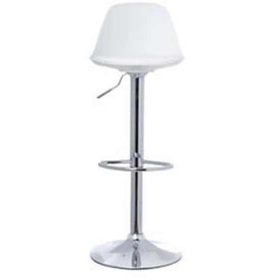 Paperflow Tabouret à hauteur réglable Bobba - Blanc - Lot de 2