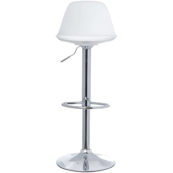 Paperflow Tabouret à hauteur réglable Bobba - Blanc - Lot de 2