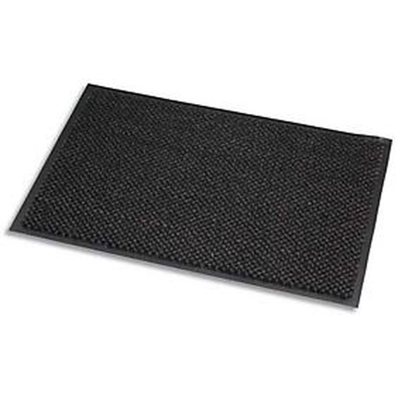 PAPERFLOW Tapis daccueil en microfibre et PP. Coloris Gris. Dim. 90 x 150 cm, épaisseur 8 mm