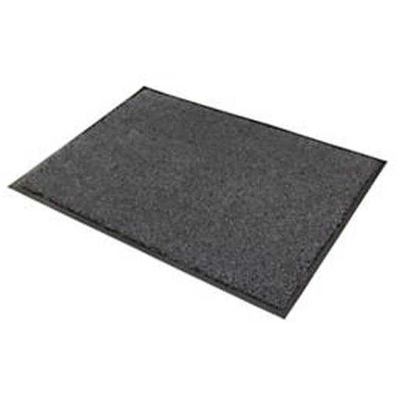 Paperflow Tapis de sol intérieur anti salissures absorbant Cosmos - 80 x 150 cm - Gris anthracite