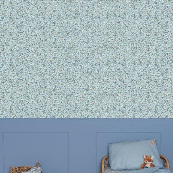 Papier peint Forest Adventure bleu