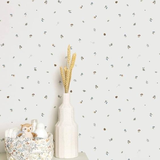Papier peint Forest Treasures blanc
