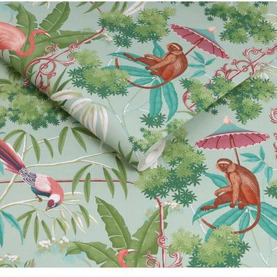 Papier peint intissé G&B Curious Canopy Day 1005 x 52 cm Vert