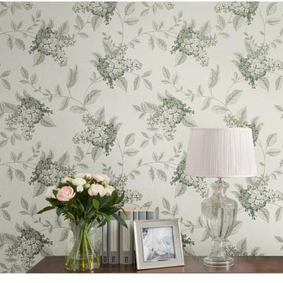 Papier peint Laura Ashley Lilas Portland Fern 1005 x 52cm Vert