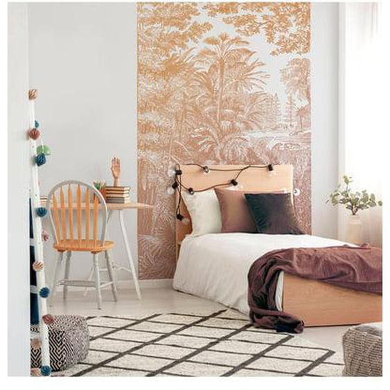 Papier peint panoramique Araucaria - Ocre Rose