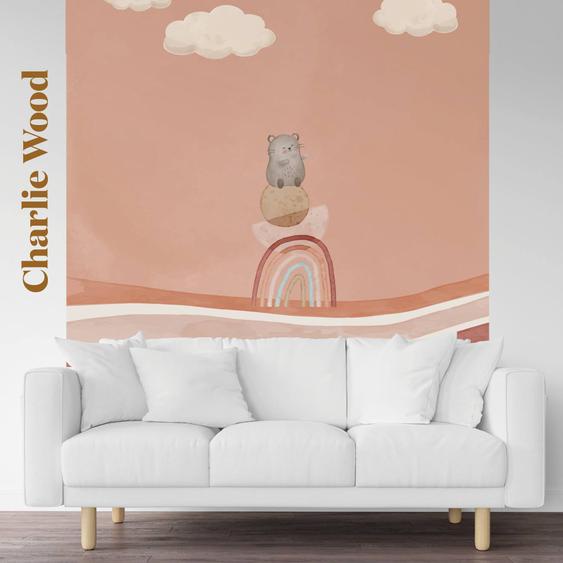 Papier Peint Panoramique Charlie Wood Multicolore