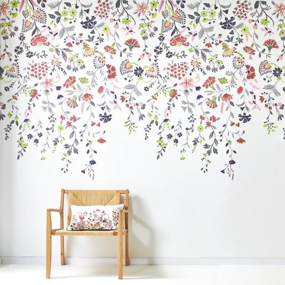 Papier Peint Panoramique Folk Fleuri -