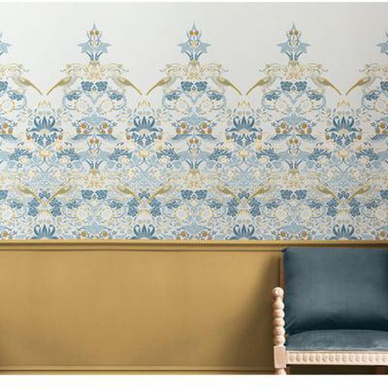 Papier peint panoramique William Morris Strawberry Thief