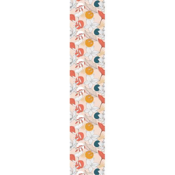 Papier peint préencollé abstrait fleurs multicolor H300 x L60 cm