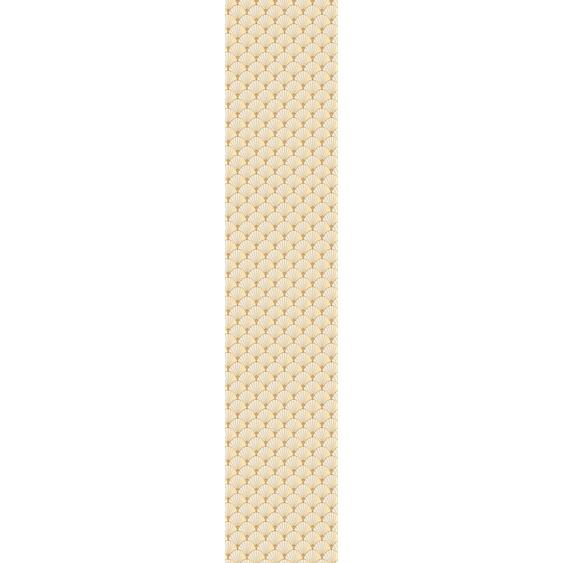 Papier peint préencollé art déco beige éventail H300 x L60 cm