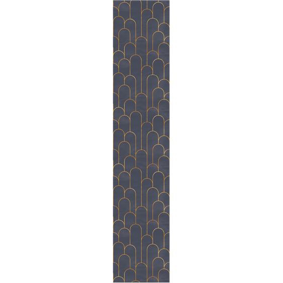 Papier peint préencollé bleu chic arches H300 x L60 cm