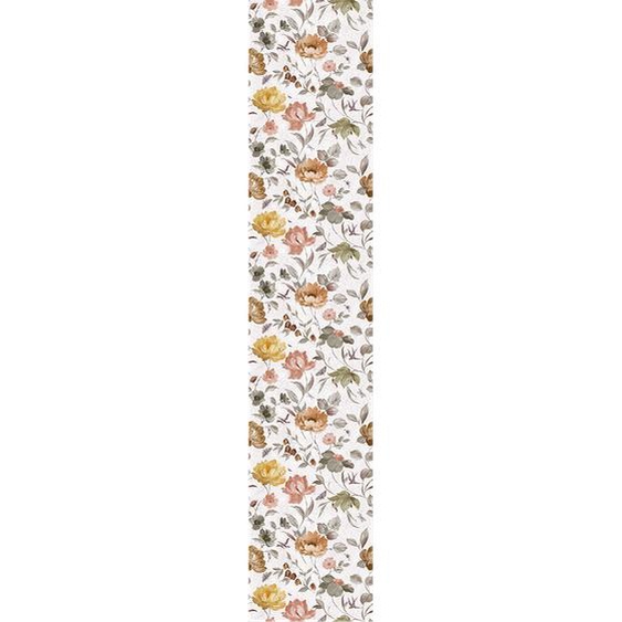 Papier peint préencollé fleurs vintage pivoines H300 x L60 cm