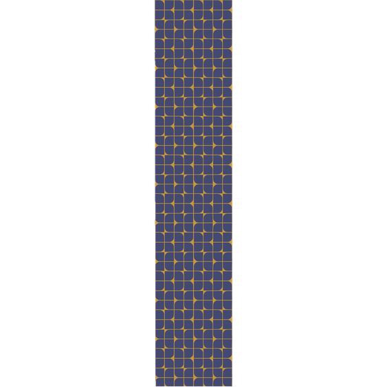 Papier peint préencollé rétro mauve et jaune H300 x L60 cm