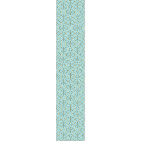 Papier peint préencollé scandinave aquamarine H300 x L60 cm