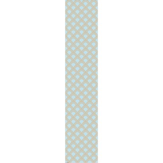 Papier peint préencollé scandinave art déco aquamarine arches H300 x L60 cm
