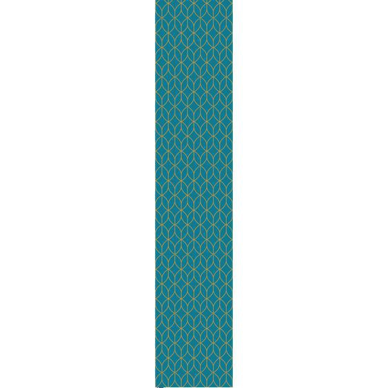 Papier peint préencollé scandinave bleu canard H300 x L60 cm