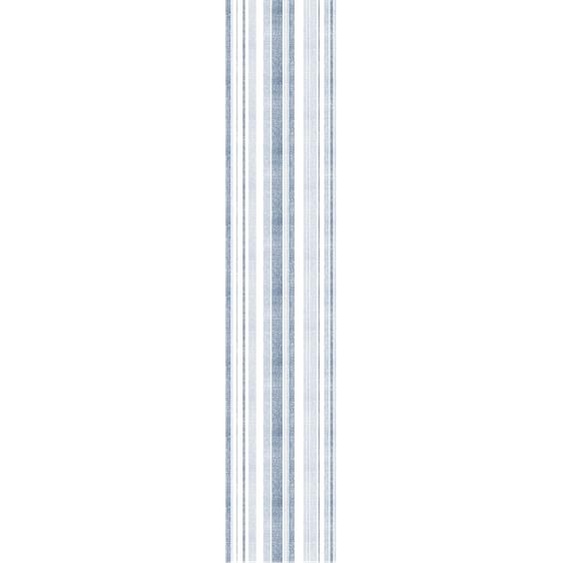Papier peint préencollé scandinave lignes verticales bleues H300 x L60 cm