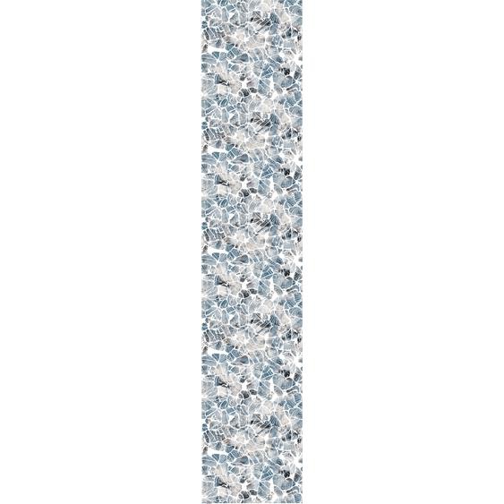 Papier peint préencollé scandinave pierre bleue et grise H300 x L60 cm