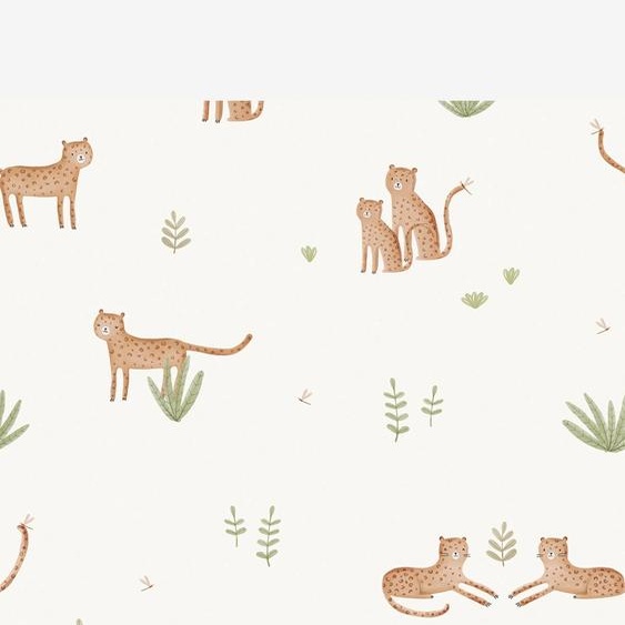 Papier peint SAMBURU beige imprimé