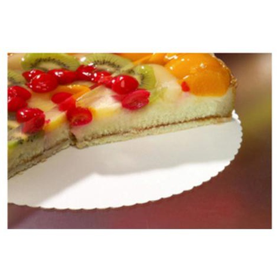 Fond de tarte pure, rond, 300 mm, blanc, par 100