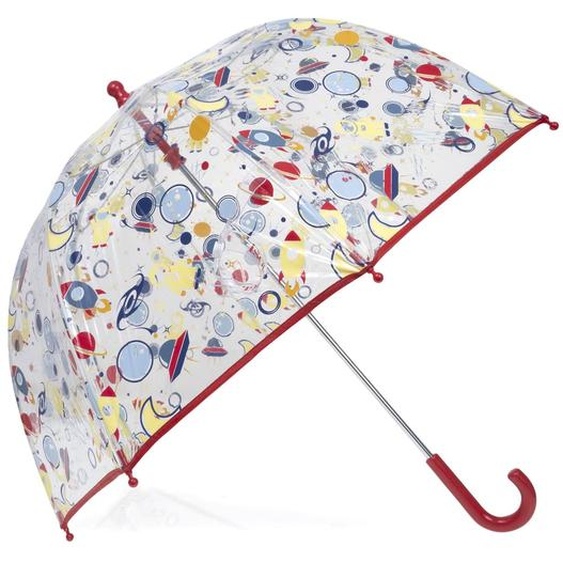 Parapluie Cloche Transparent, Ouverture Facile Et Sécurisante Pvc/cosmonaute