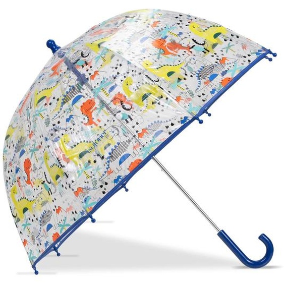 Parapluie Cloche Transparent, Ouverture Facile Et Sécurisante Pvc/dinosaure