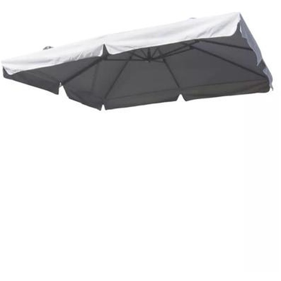 Parapluie de rechange pour parasol double Parasol de jardin 3x3 bras double Oslo avec volant