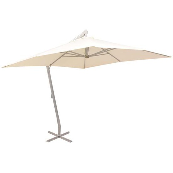 Parasol 300 x 300 cm Poteau en Aluminium Sable
