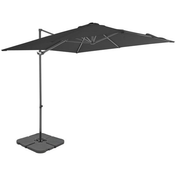 Parasol avec base portable Anthracite