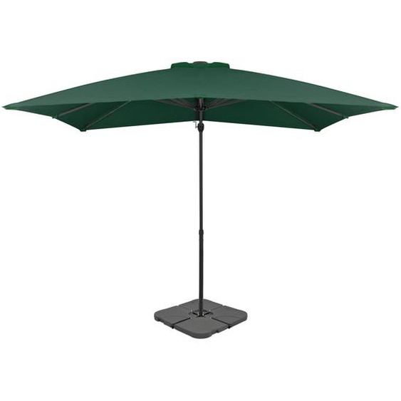 Parasol avec base portable Vert
