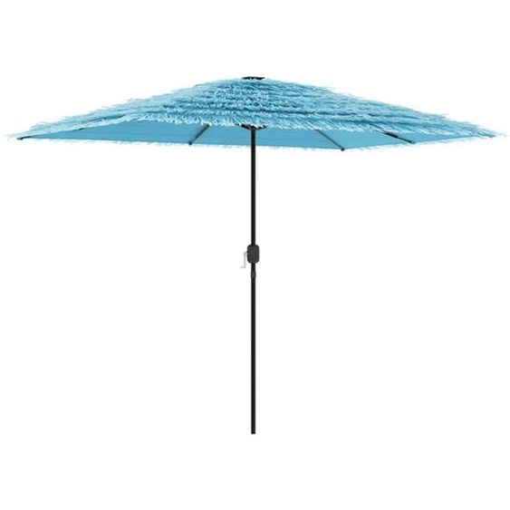 Parasol de jardin avec mât en acier bleu 300x200x250 cm