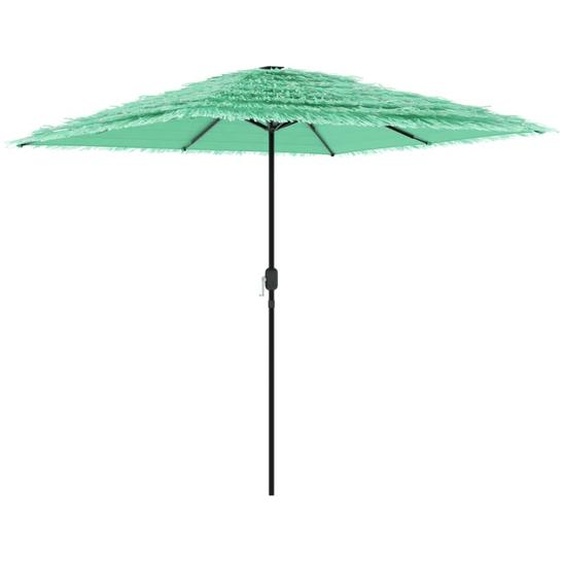 Parasol de jardin avec mât en acier vert 248x248x248 cm